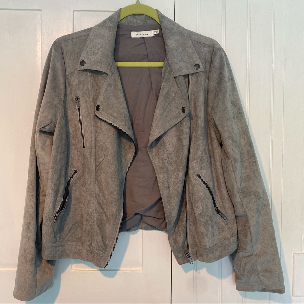 Ark & Co Gray Suede Jacket
